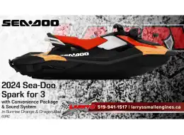 2024 Sea-doo Spark For 3 With Convenience Package & Sound System 63rc