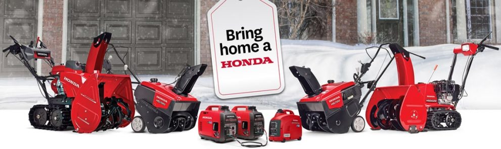 Power up with Honda equipment: designed to optimize your every task.